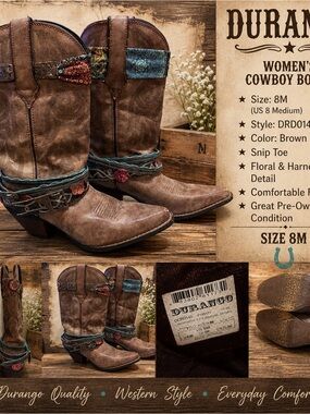 Durango Brown Interior Lined Women's Boot
